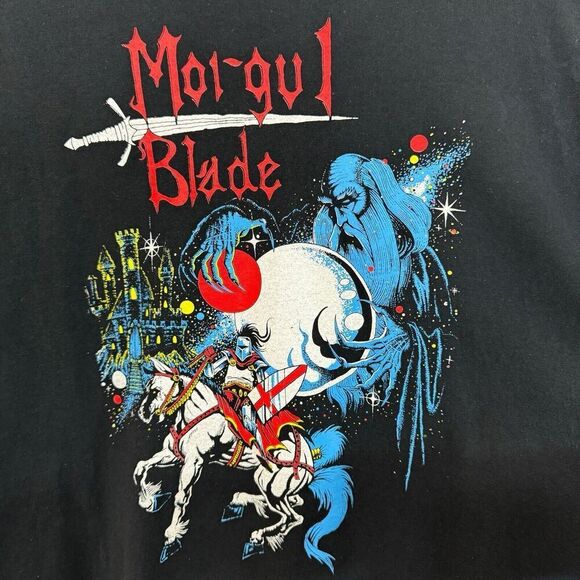 Morgul Blade Large T-Shirt Tee Black Short Sleeve Heavy Metal Dark Lord Mens - Picture 5 of 7